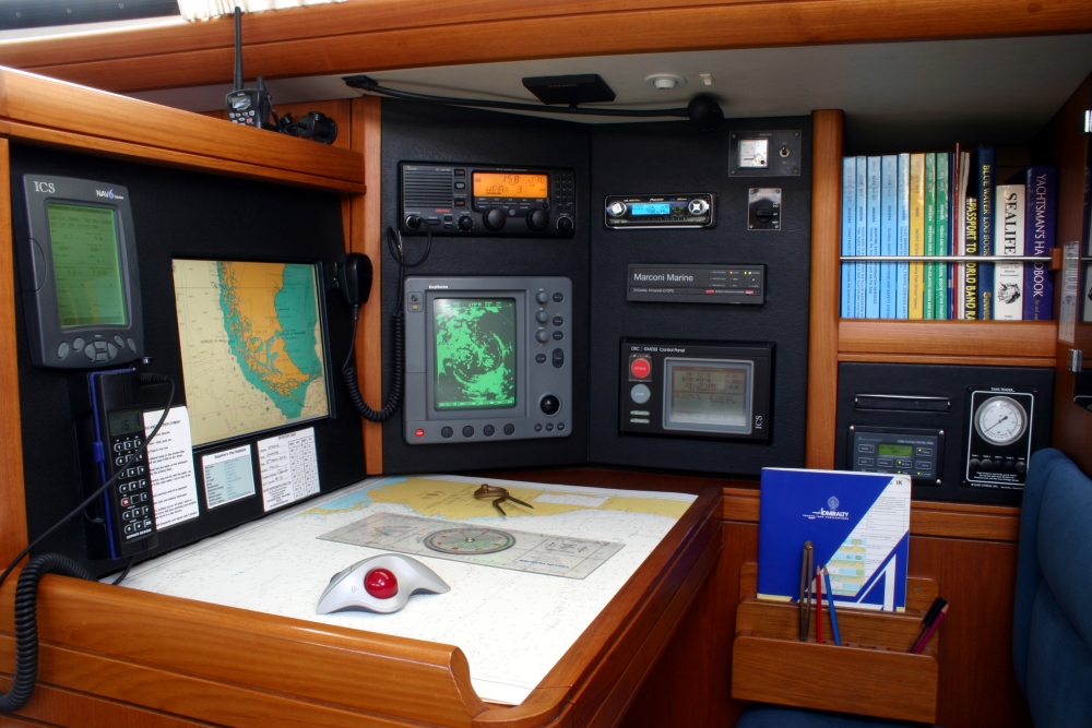 navigatietafel met marifoon